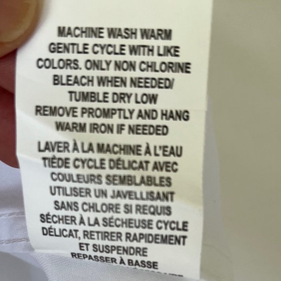 Michael Kors Boys Button Up Long Sleeve White Cotton Dress Shirt Size 20 - Picture 6 of 6